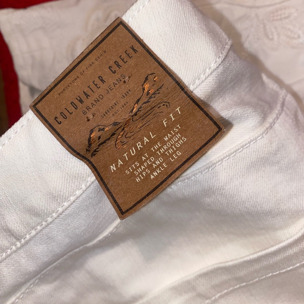 Coldwater Creek Natural Fit White Denim
